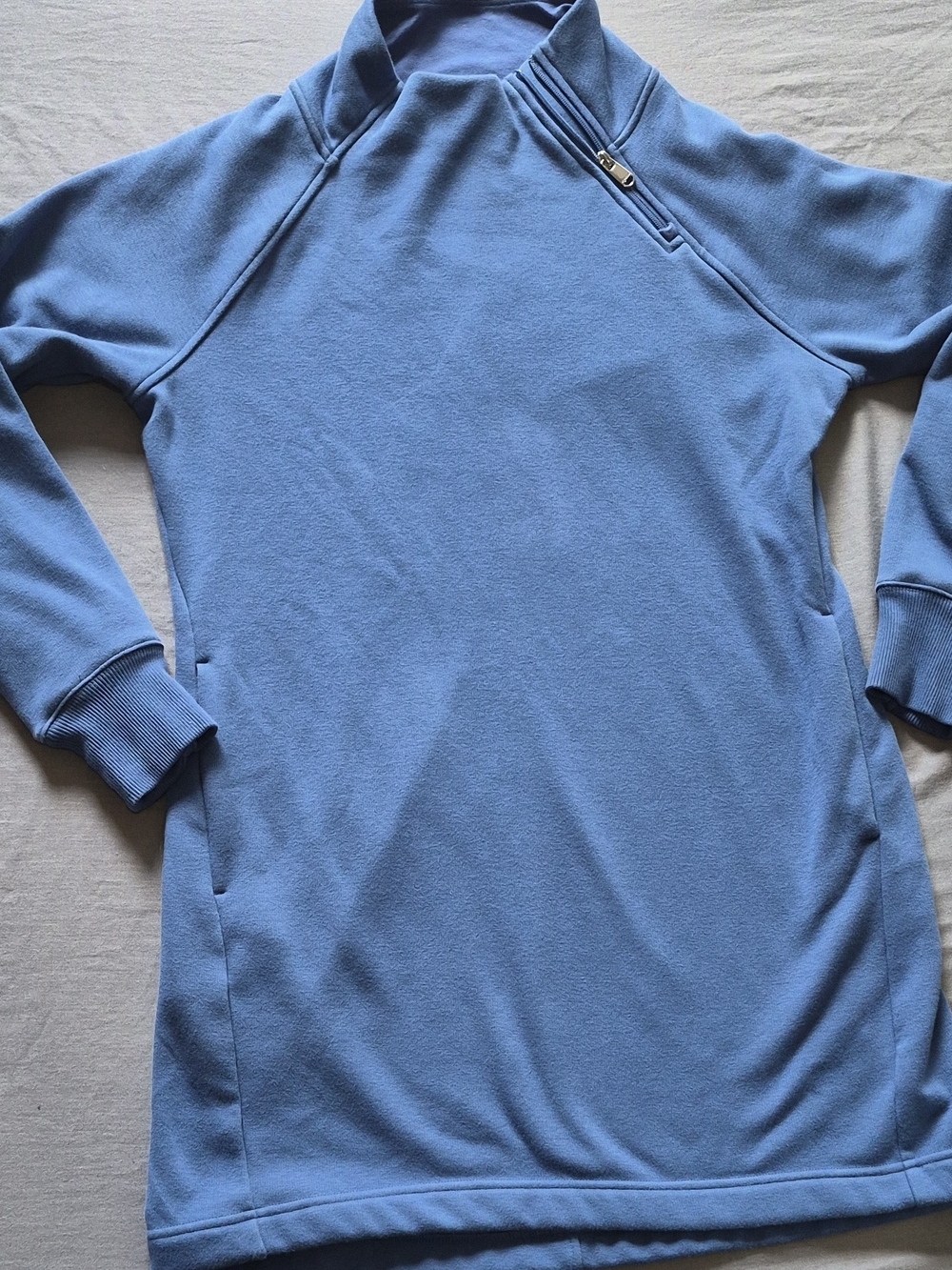 Athleta Light Blue Long Sleeve Pullover Tunic